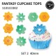 1101CC002 SET DECUPATOARE FLORICELE FANTASY DIVERSE MODELE SET 4 BUCATI  JEM UK